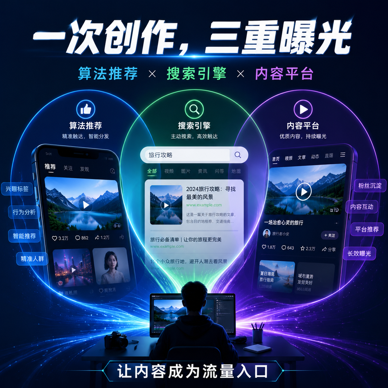 CRMEB应用市场 | 陀螺匠 - AI内容营销（GEP插件应用）不限关键词不限平台多平台发布