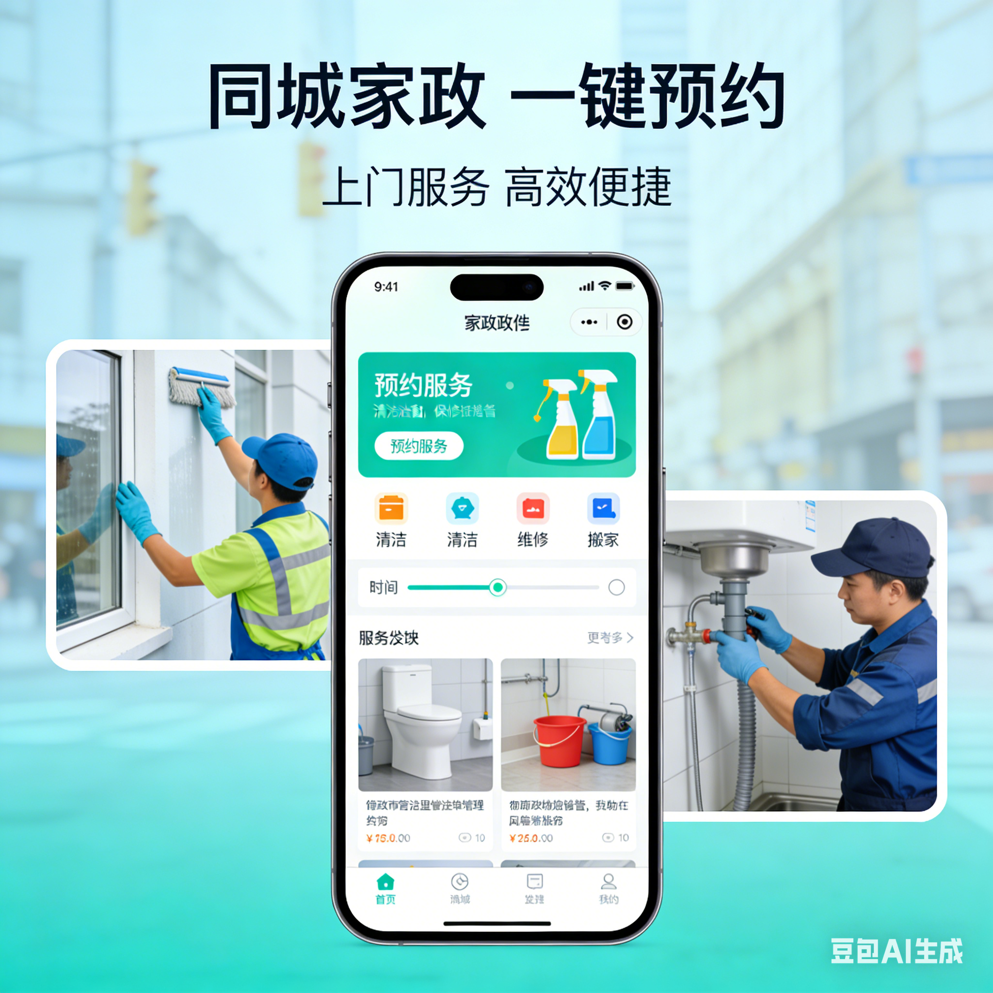 CRMEB应用市场 | 【开源版】同城预约上门服务家政系统