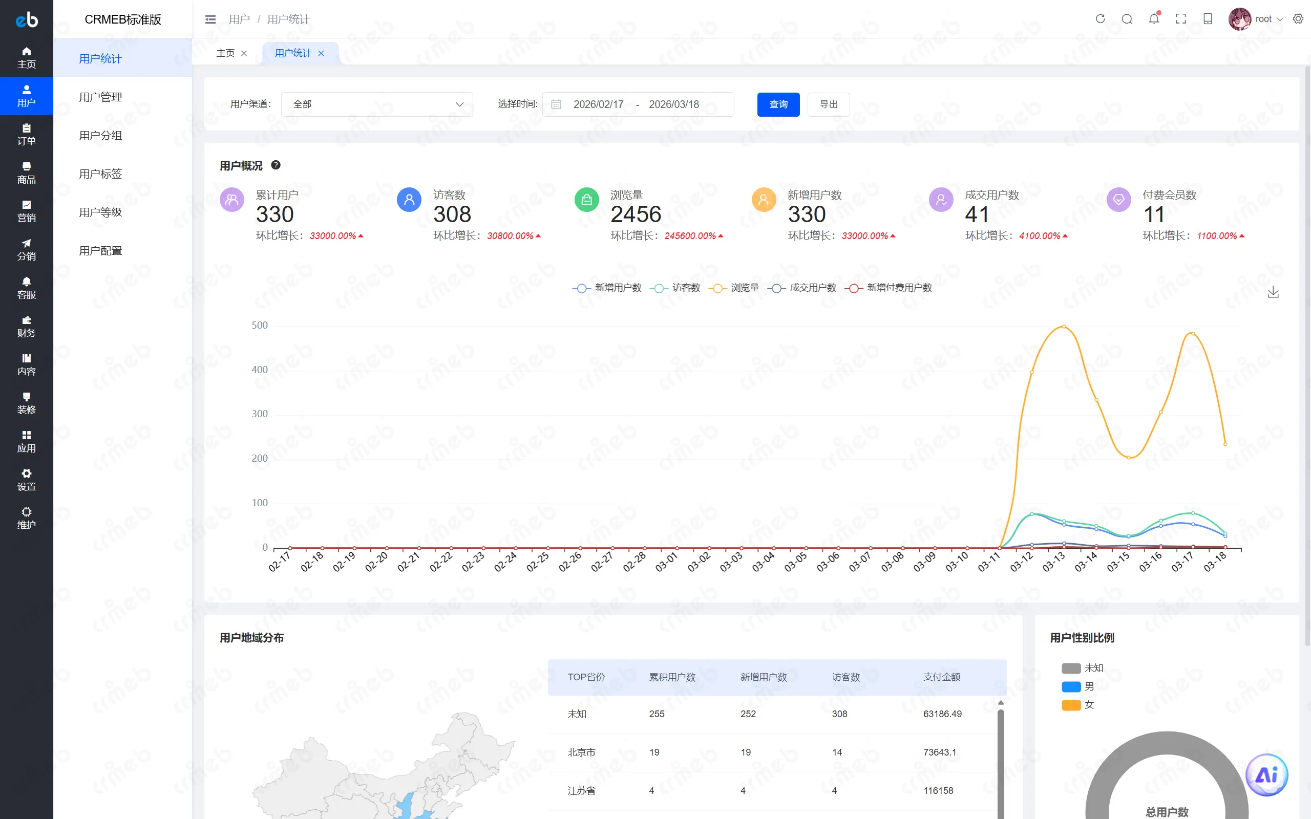 PHP标准版-商户后台-用户统计.png