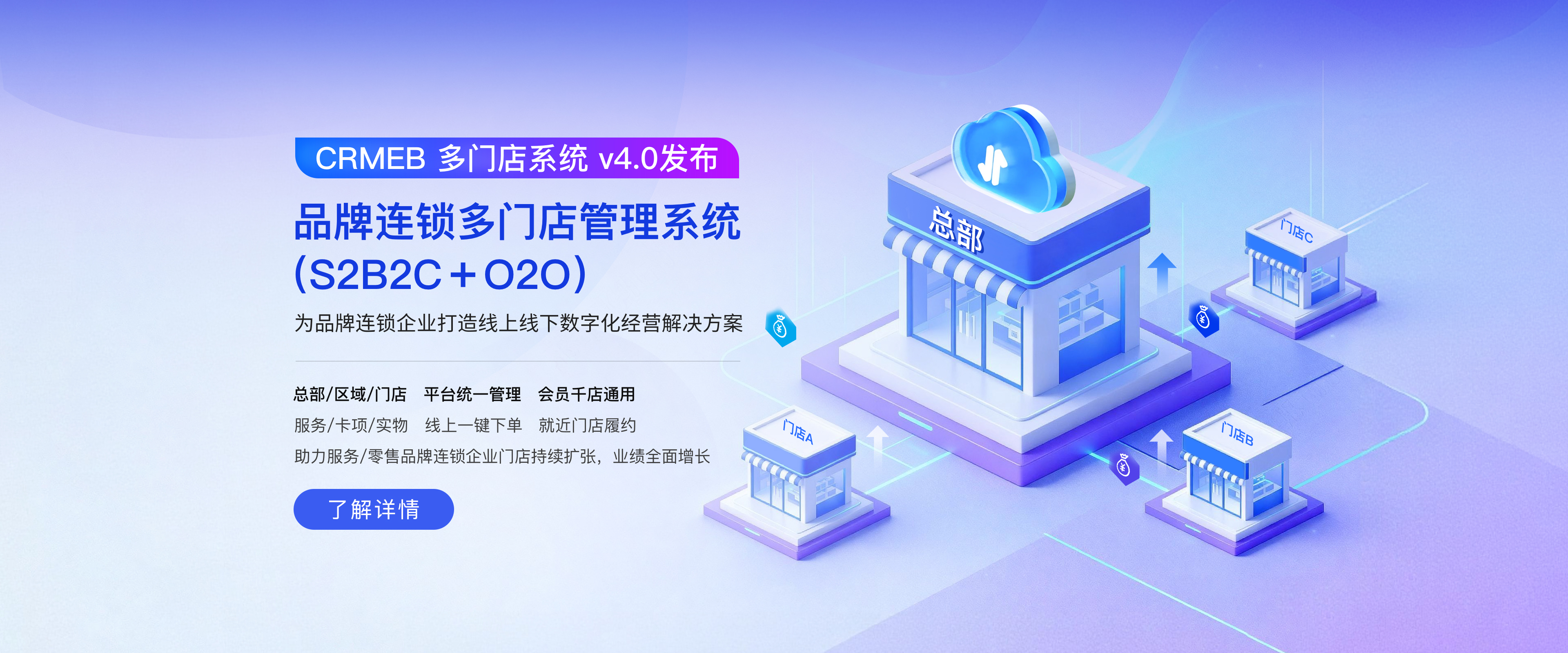 多门店 4.0 官网首页banner