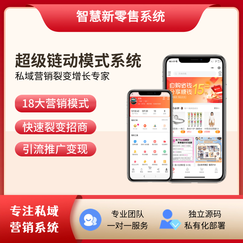 CRMEB应用市场 | 链动2+1模式商城小程序系统