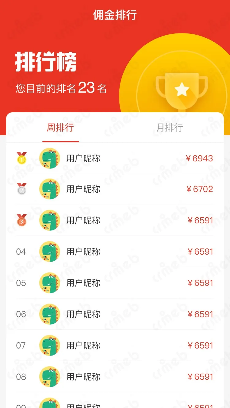 标准版PHP-移动端商城-佣金排行.jpg