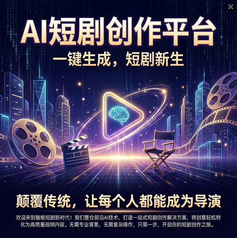 AI短剧一键创作生成系统