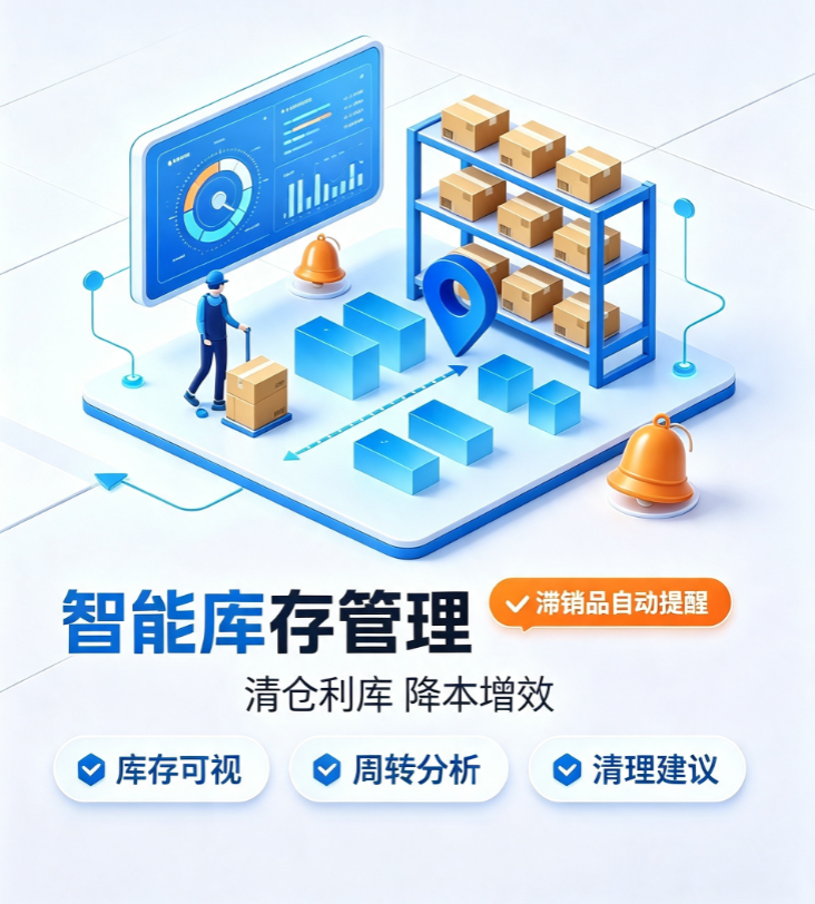 CRMEB应用市场 | 清仓利库管理系统企业物资库存仓储进销存台账积压库存盘活管控