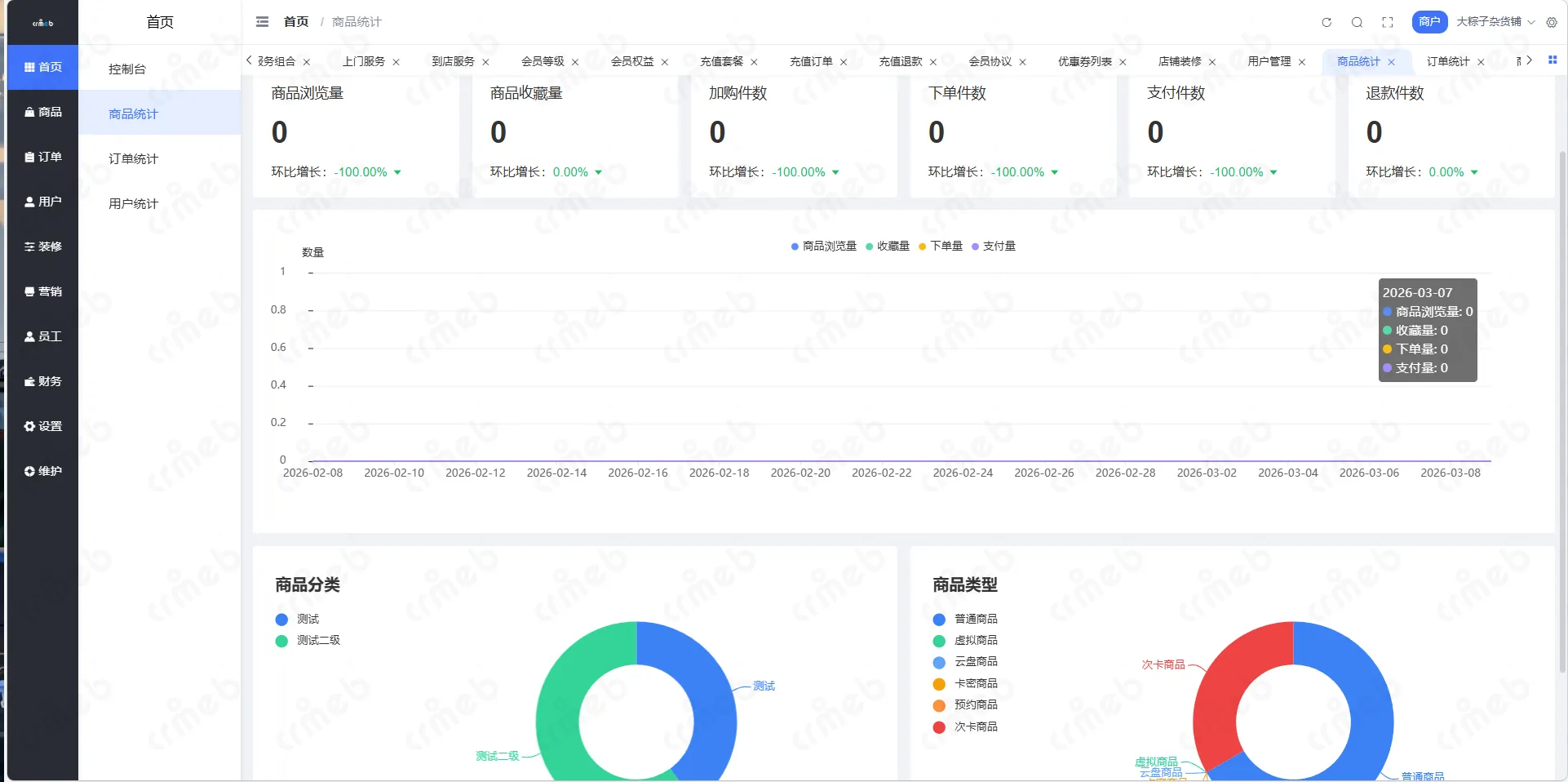 多商户JAVA-商户管理系统-首页-商品统计.png