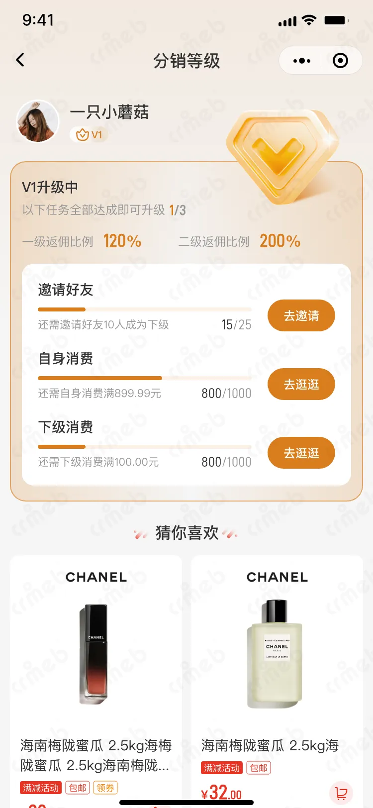 连锁多门店系统-移动端商城-分销等级1.png