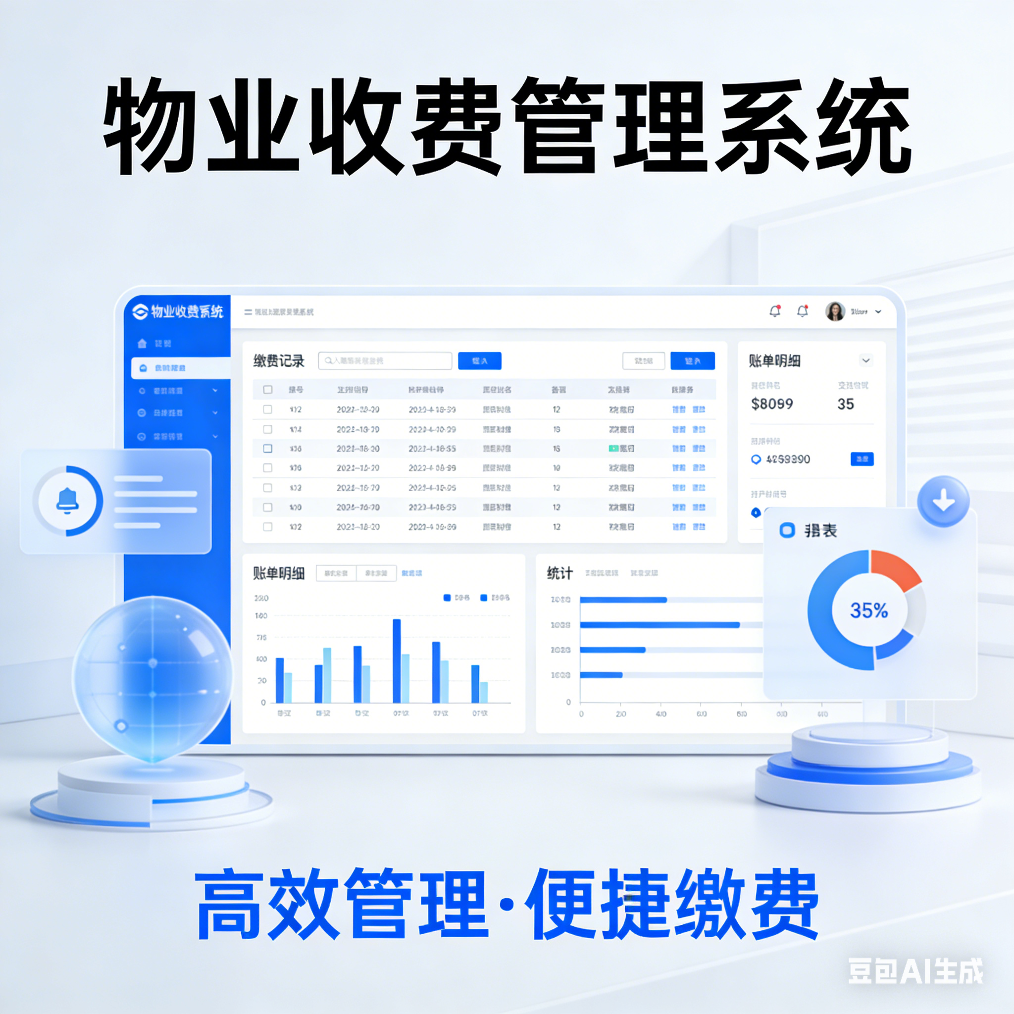 CRMEB应用市场 | 物业收费管理小程序多小区管理多规格商城在线收费业主投票公告