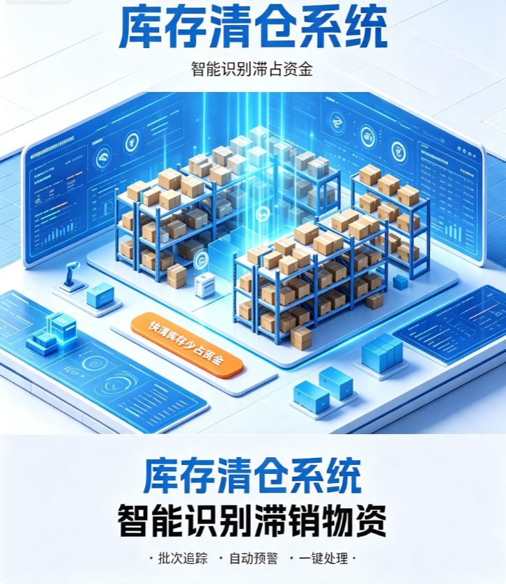 CRMEB应用市场 | 清仓利库管理系统企业物资库存仓储进销存台账积压库存盘活管控