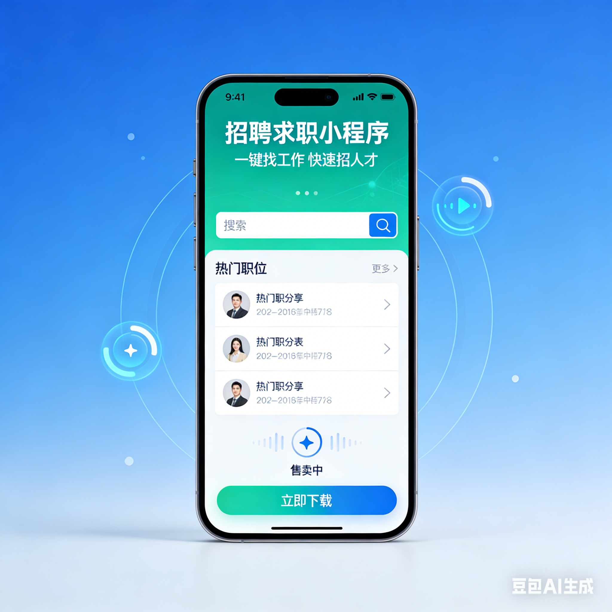 CRMEB应用市场 | 招聘求职小程序找工作简历上传在线聊天在线投递面试邀请应聘统计